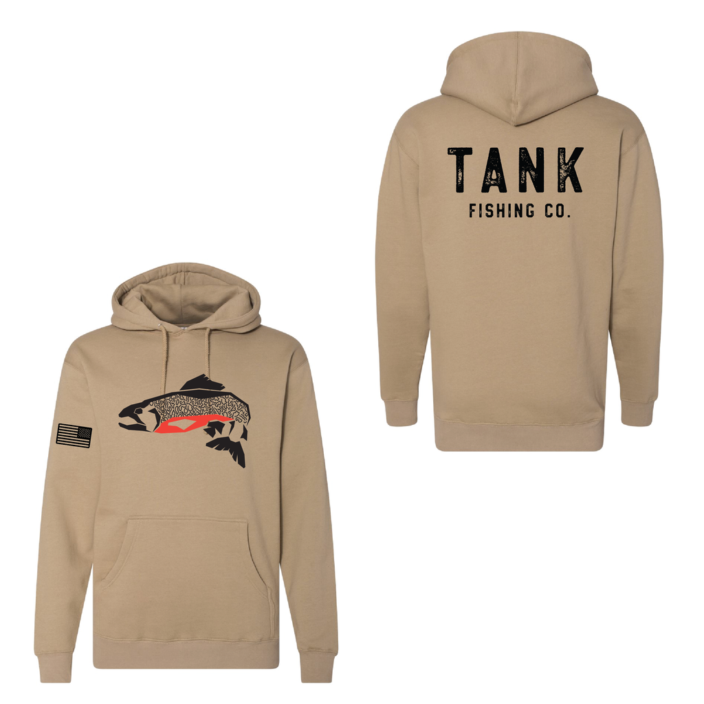 Trout Hoodie Tank Fishing Co